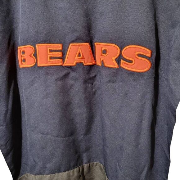 NWOT Chicago Bears Reebok NFL Team Apparel Mid Weight Full Zip Jacket 2XL Vintag - Picture 3 of 5
